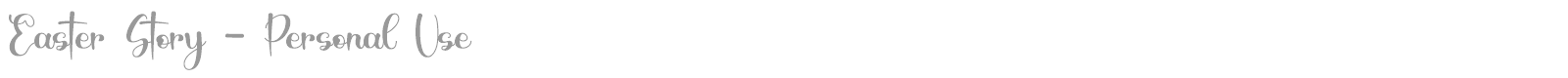 Easter Story font preview